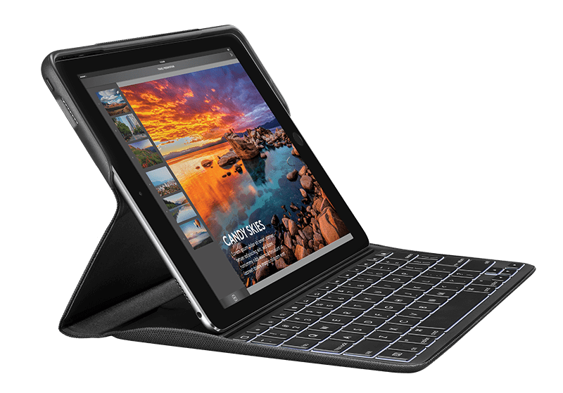 iPad Pro Black with Keyboard in Black Case