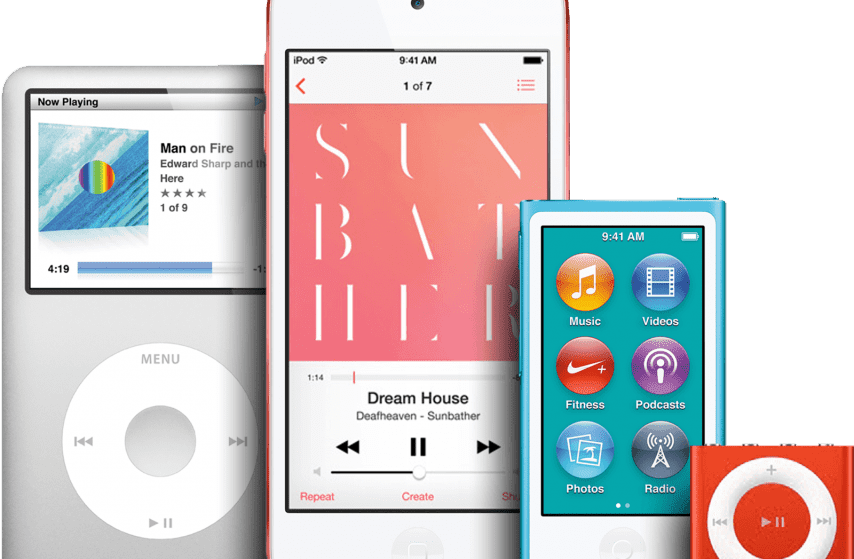Apple iPod (Classic, Touch, Nano, Shuffle)